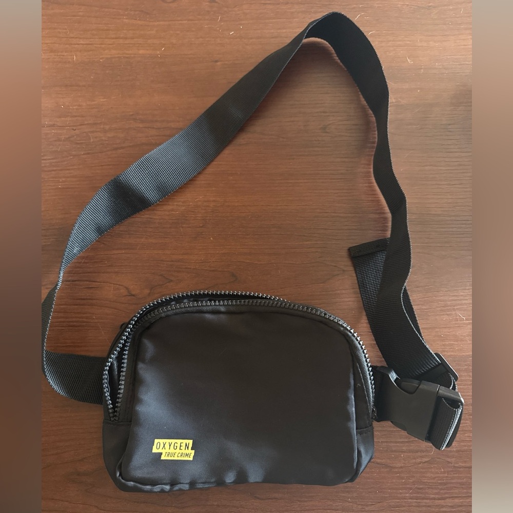 Oxygen True Crime Black Crossbody Bag